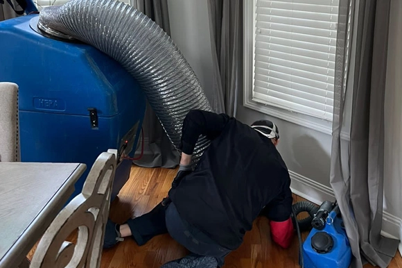 Our skilled technician uses advanced equipment for a thorough clean in Buford, GA